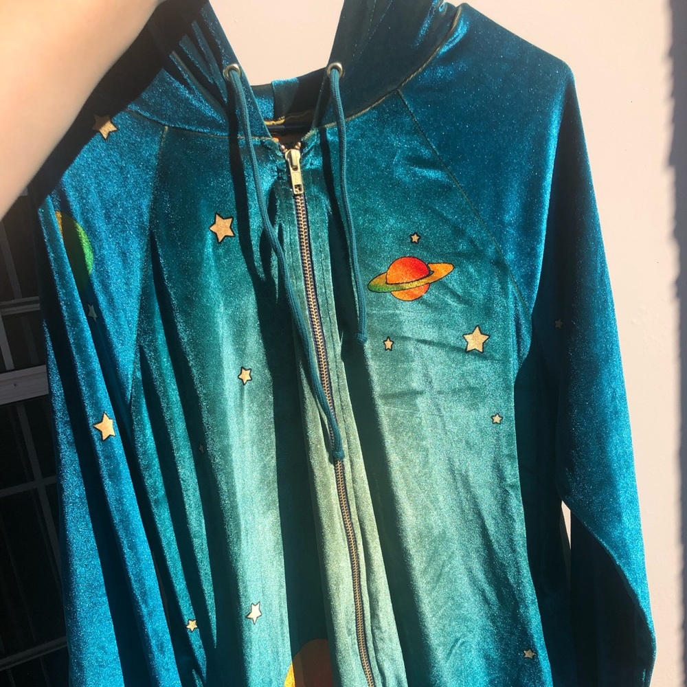 Aviator Nation Vintage Velvet Galaxy Hoodie